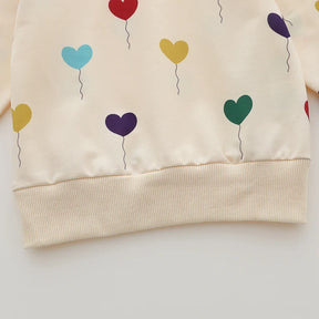 Conjunto Moletom Infantil Balão Amor - Moda Outono Inverno - Estrela Kids