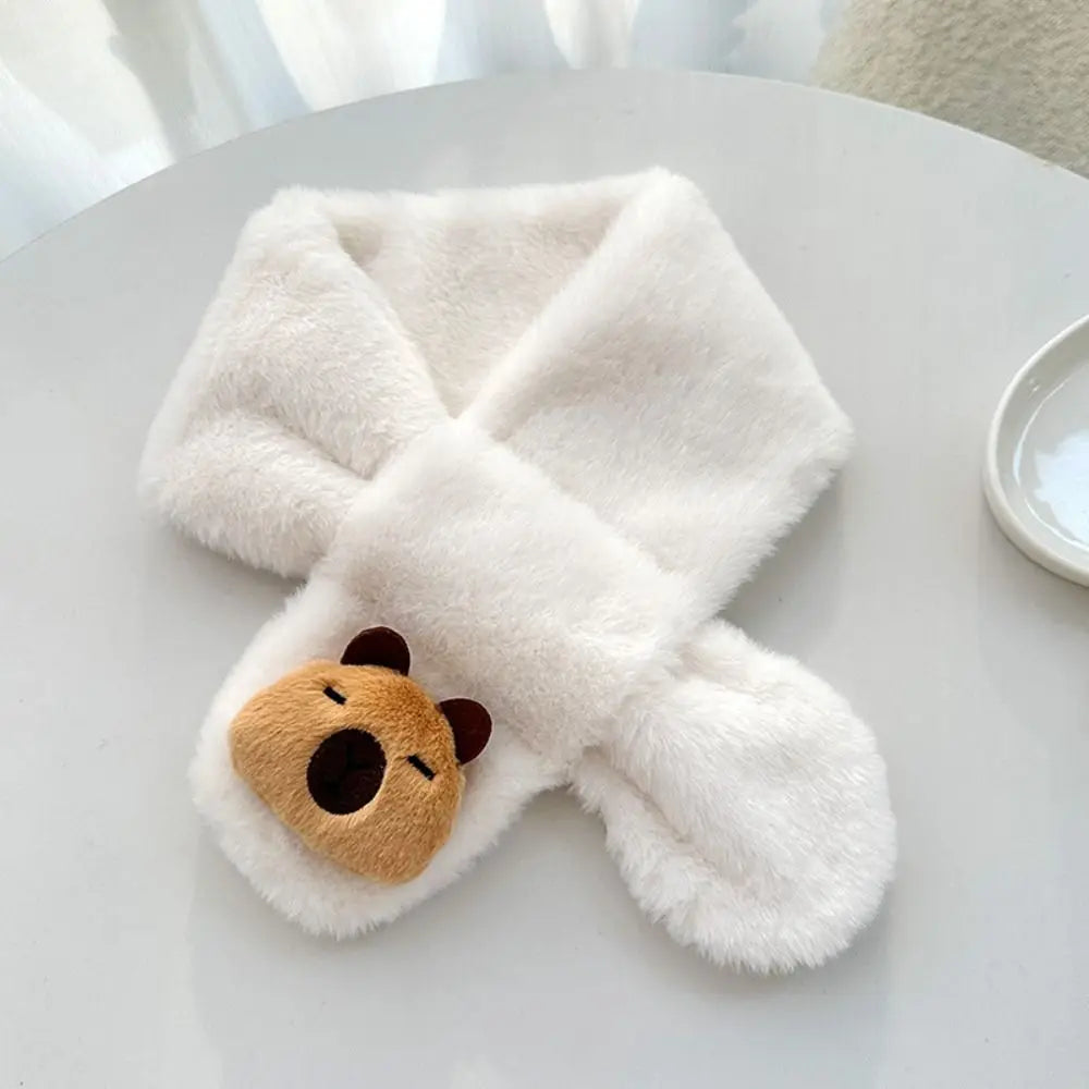 Cachecol Infantil de Pelúcia Capivara - Estrela Kids