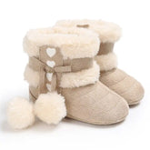 Botas de Inverno para Bebê com Fluff Quente e Sola Macia - Estrela Kids