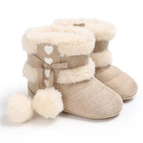 Botas de Inverno para Bebê com Fluff Quente e Sola Macia - Estrela Kids
