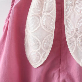 Vestido Bebê Coelhinho com Lantejoulas - Algodão Verão - Estrela Kids