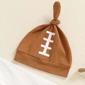 Conjunto Infantil Football 3 Peças: Body, Calça e Gorro - Estrela Kids