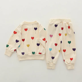 Conjunto Moletom Infantil Balão Amor - Moda Outono Inverno - Estrela Kids