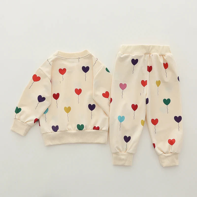 Conjunto Moletom Infantil Balão Amor - Moda Outono Inverno - Estrela Kids