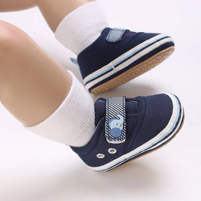 Sapatos de Lona Antiderrapantes para Bebês - Estrela Kids