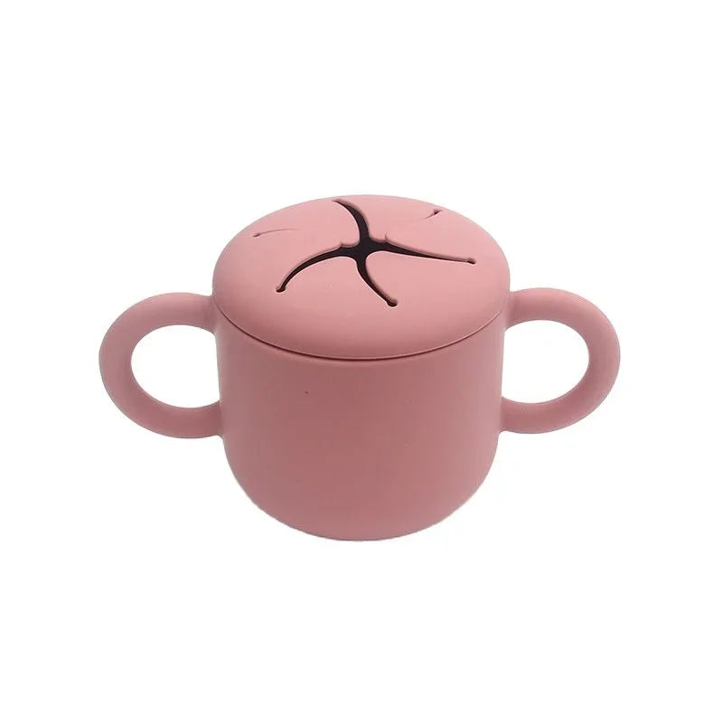 Copo de Silicone Infantil com Alças - Aprendizado Seguro - Estrela Kids