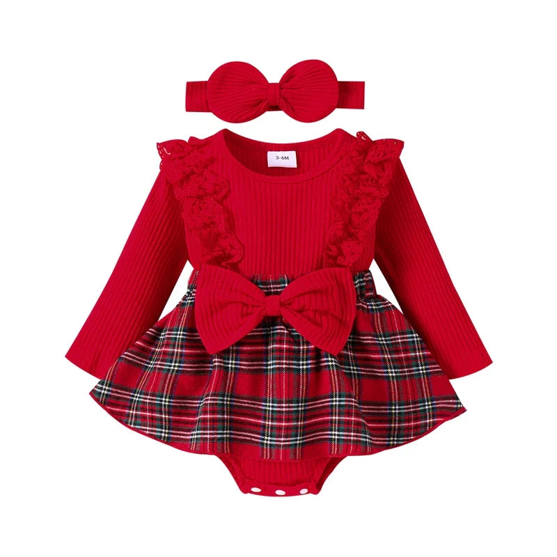 Macacão Bebê Menina de Natal - Estrela Kids