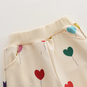 Conjunto Moletom Infantil Balão Amor - Moda Outono Inverno - Estrela Kids