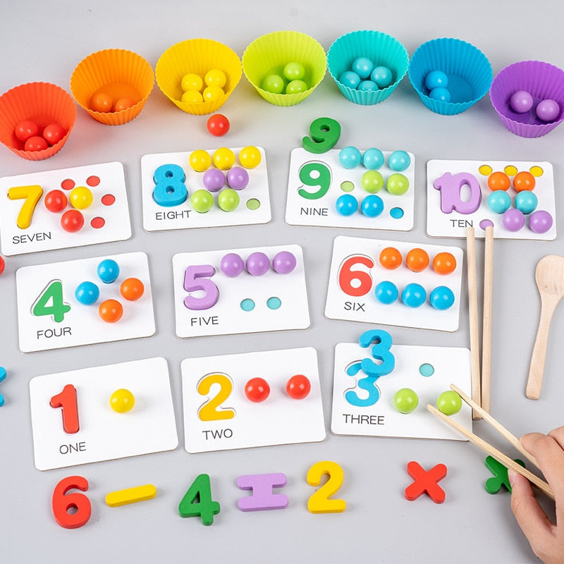 Brinquedo Educativo Multifuncional Montessori - Estrela Kids
