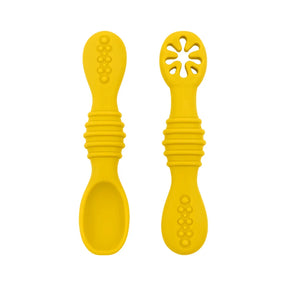 Conjunto de Colheres de Silicone para Bebês - Estrela Kids