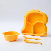 Conjunto Infantil de Jantar Dinossauro - Tigela e Talheres - Estrela Kids