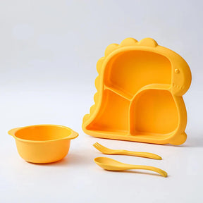 Conjunto Infantil de Jantar Dinossauro - Tigela e Talheres - Estrela Kids