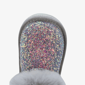 Bota Infantil de Inverno com Lantejoulas e Pelúcia - Estrela Kids