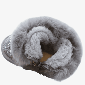 Bota Infantil de Inverno com Lantejoulas e Pelúcia - Estrela Kids