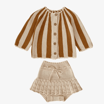 Conjunto Bebê Menina Elegance - Pulôver e Shorts - Estrela Kids