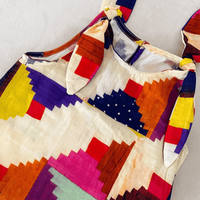 Conjunto Infantil Colorido de Verão - Camisa e Vestido - Estrela Kids