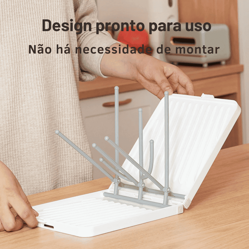 Escorredor de Mamadeira Portátil - Estrela Kids