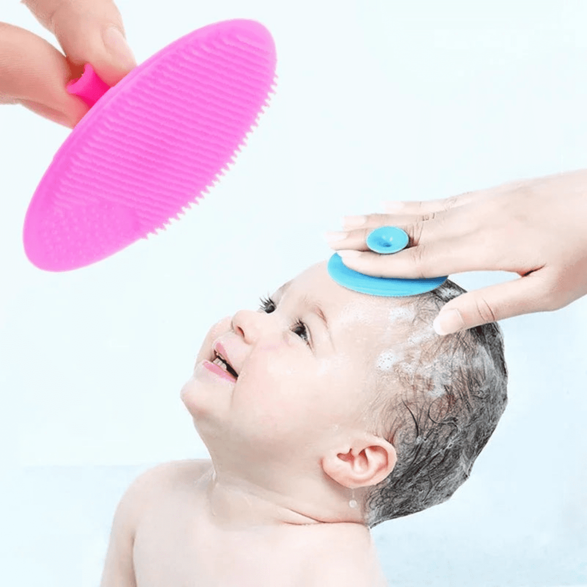 Escova de Banho de Silicone para Bebê - Estrela Kids