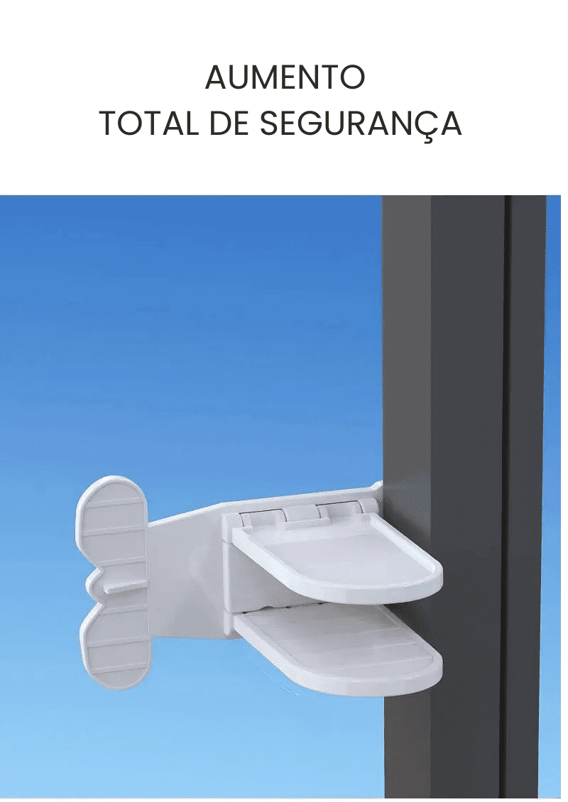 Trava de Segurança para Janela 4 Unidades - Estrela Kids