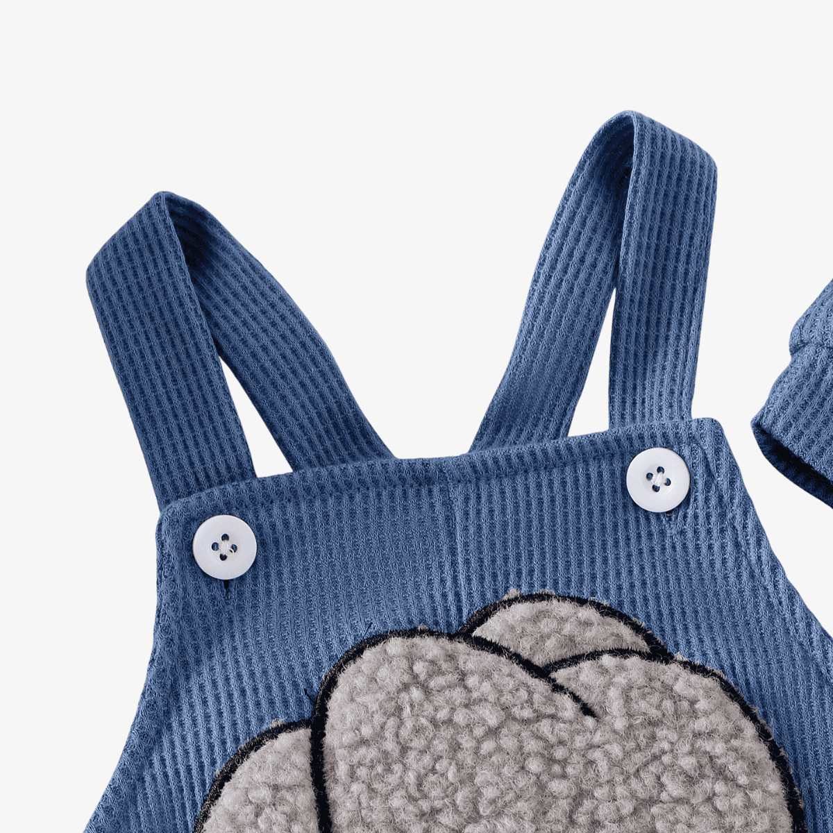 Macacão Bebê com Touca e Bordado de Elefante - Estrela Kids