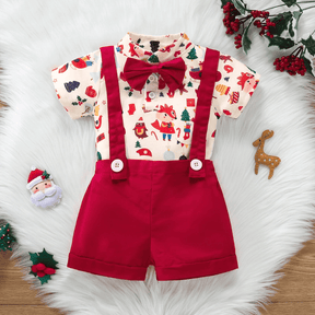 Conjunto de Bebê Macacão Polo Natal - Estrela Kids