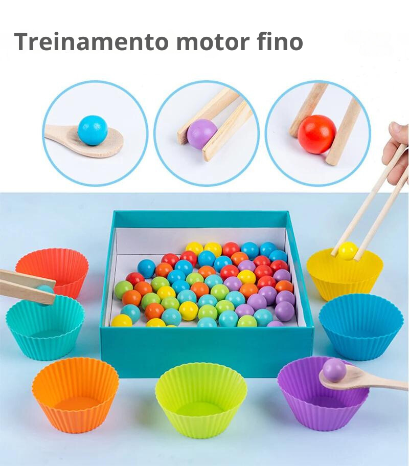 Brinquedo Educativo Multifuncional Montessori - Estrela Kids
