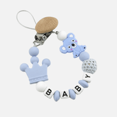 Prendedor de chupeta Personalizado - Estrela Kids