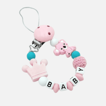 Prendedor de chupeta Personalizado - Estrela Kids