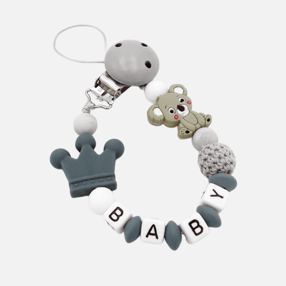 Prendedor de chupeta Personalizado - Estrela Kids