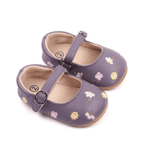 Sandália Infantil Feminina Flor Bordada - Estrela Kids