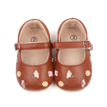 Sandália Infantil Feminina Flor Bordada - Estrela Kids