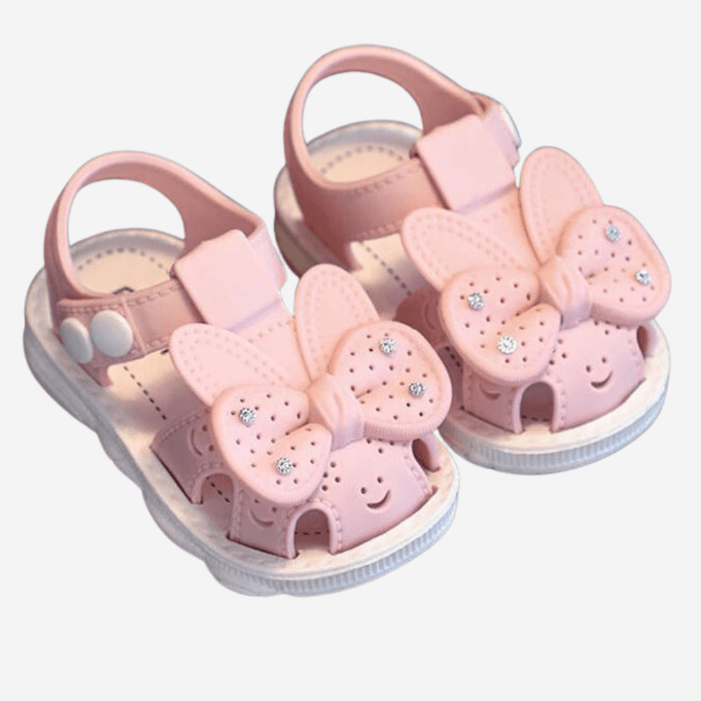 Sandália Infantil Feminina Laço Strass - Estrela Kids