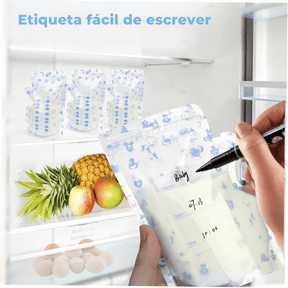 Saquinho para Armazenar Leite Materno 100 Unid. - Estrela Kids