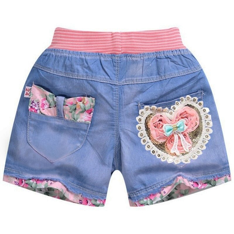 Shorts Jeans Feminino Infantil