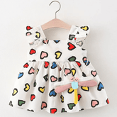 Vestido de Algodão Doce Coração - Estrela Kids